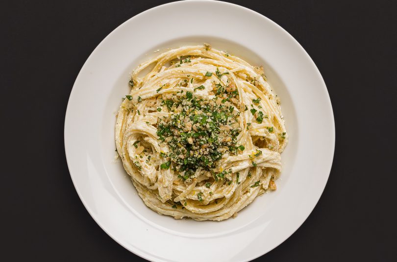 Linguine mit Zitronen-Ricotta-Creme