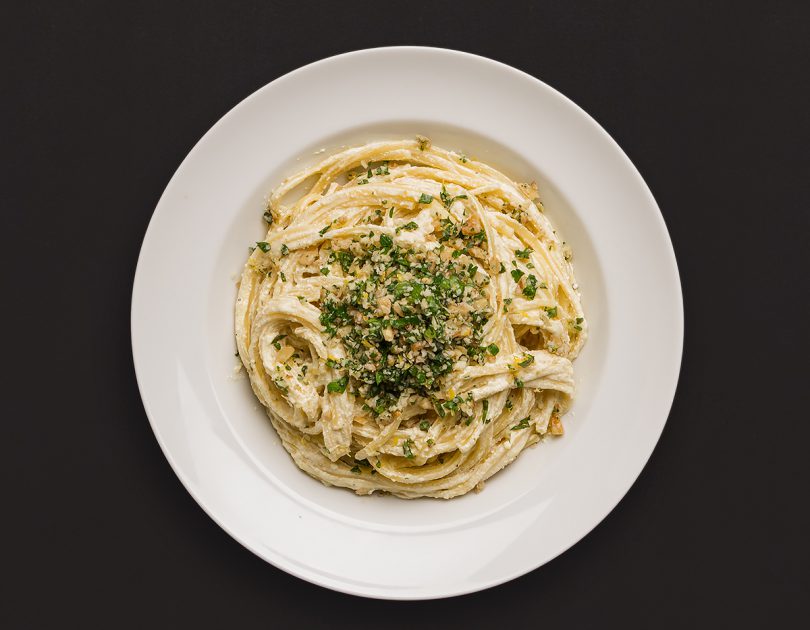 Linguine mit Zitronen-Ricotta-Creme