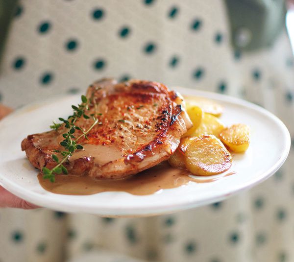 Schweinekotelett mit Honig-Balsamico-Sauce