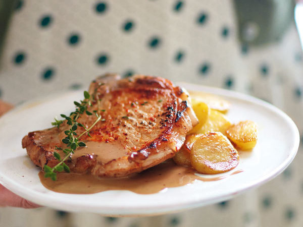 Schweinekotelett mit Honig-Balsamico-Sauce