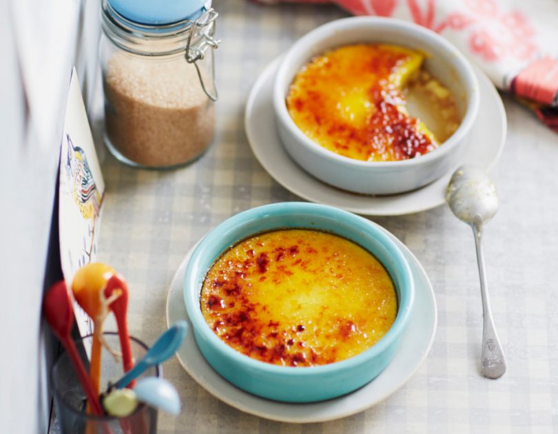 Crème brûlée mit Vanille und Safran