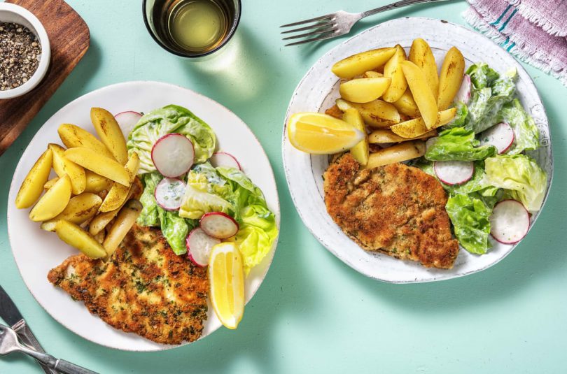 Knuspriges Kräuterschnitzel
