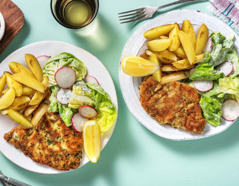 Knuspriges Kräuterschnitzel