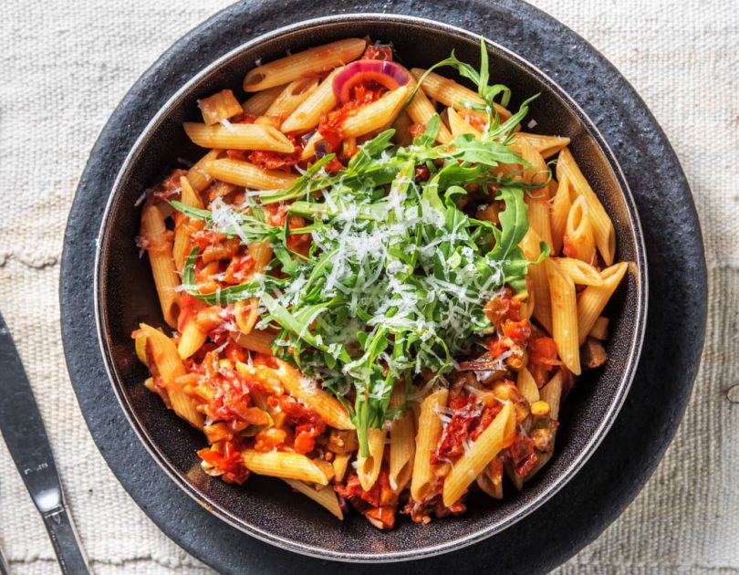 Pasta nach Art Caponata