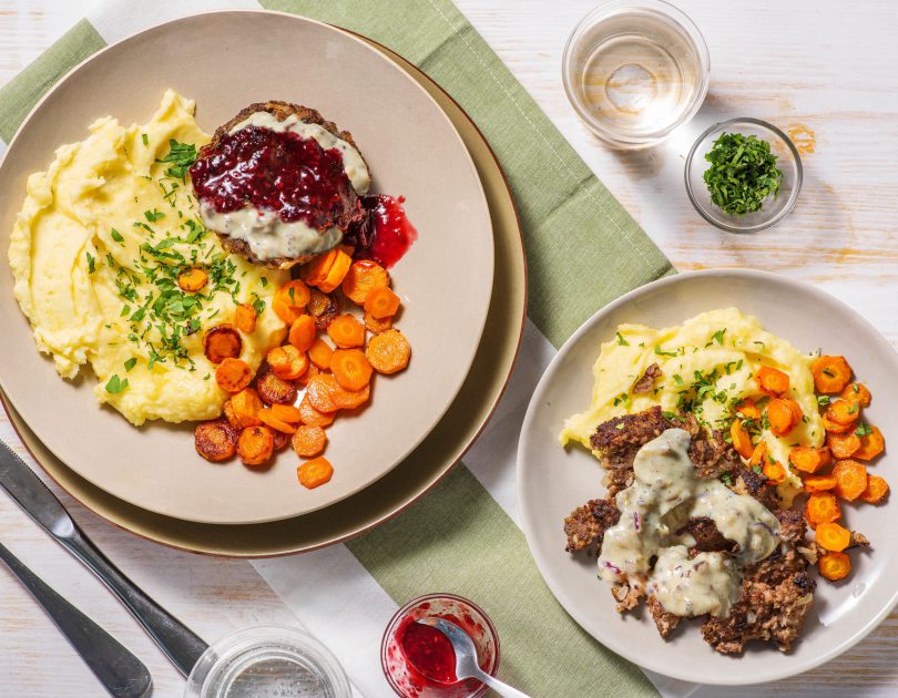 Schwedische Frikadellen mit Kartoffelstampf