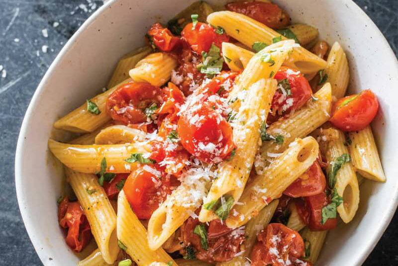 Penne with Roasted Cherry Tomato Sauce