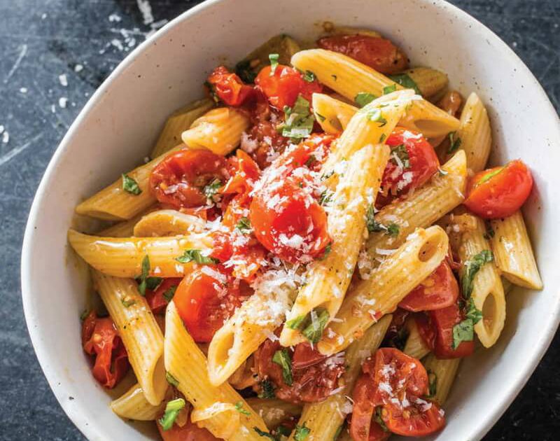 Penne with Roasted Cherry Tomato Sauce