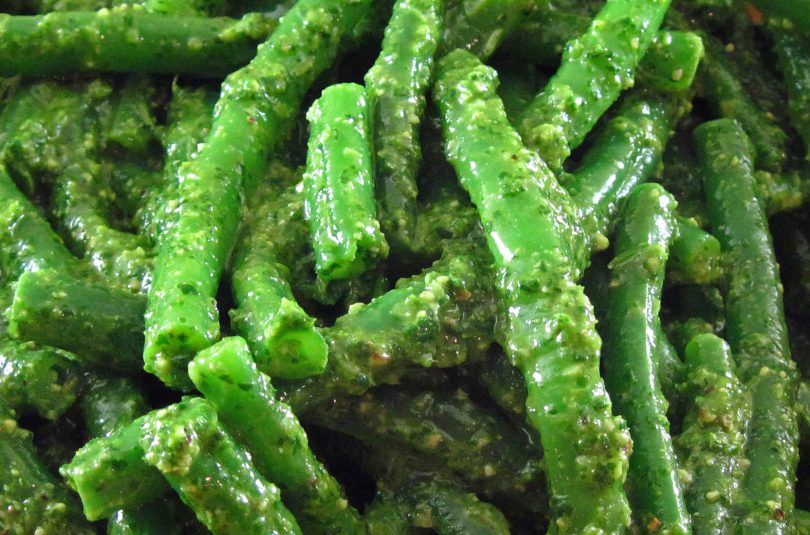 Green Bean Salad with Cilantro Sauce