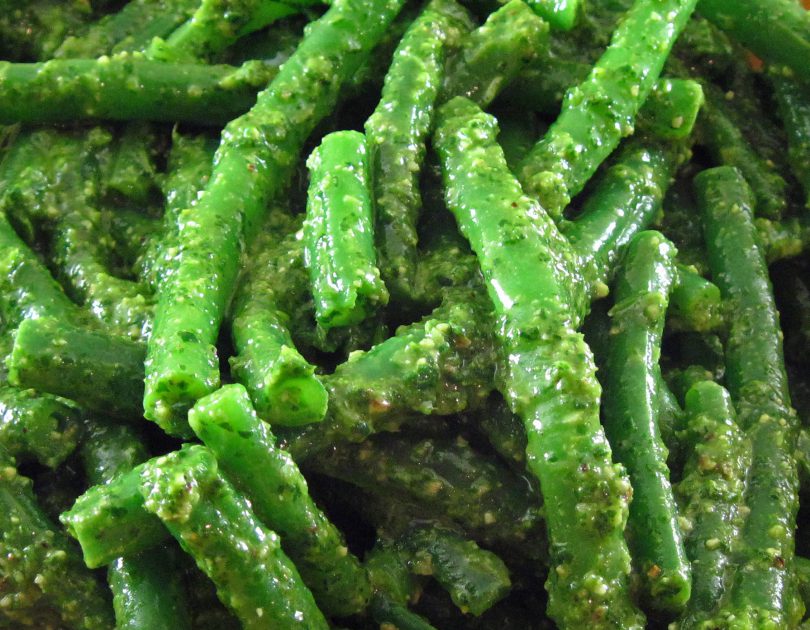 Green Bean Salad with Cilantro Sauce