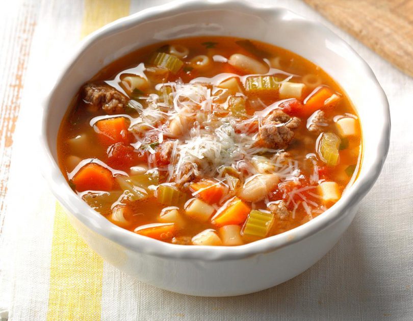 Pasta e Fagioli with Orange and Fennel