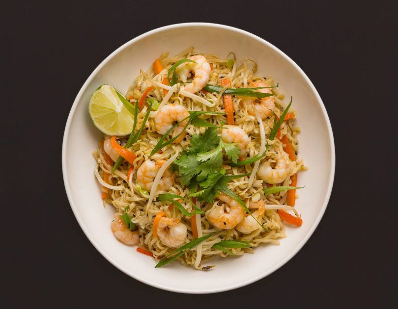 Goreng Udang – Gebratene Nudeln mit Chili-Garnelen