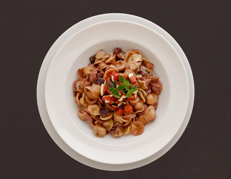 Orecchiette mit Feigen und Serranoschinken in Rotweinreduktion