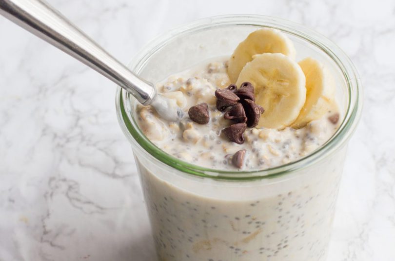 Banana Chocolate Chip Overnight Oats