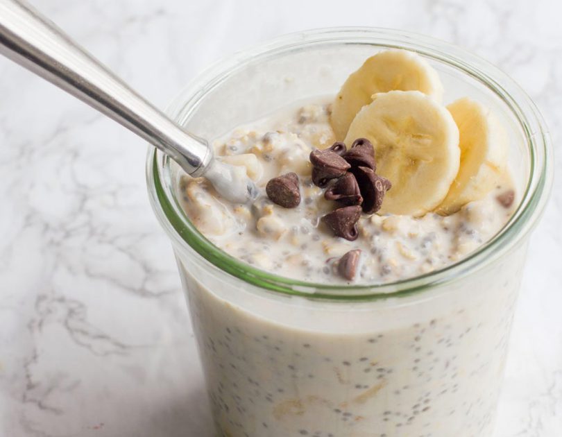 Banana Chocolate Chip Overnight Oats