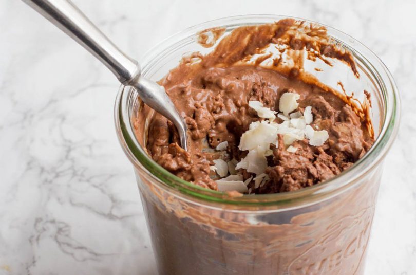 Chocolate Coconut Overnight Oats