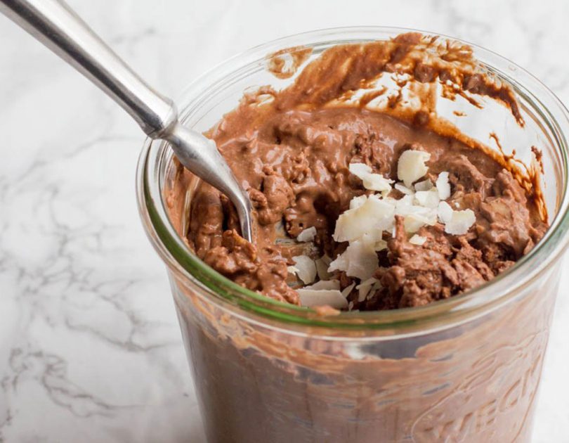 Chocolate Coconut Overnight Oats