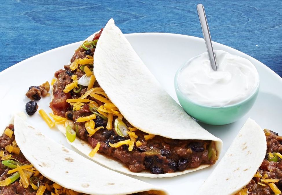 Beef-tacos Cheesy Ground Beef Tacos