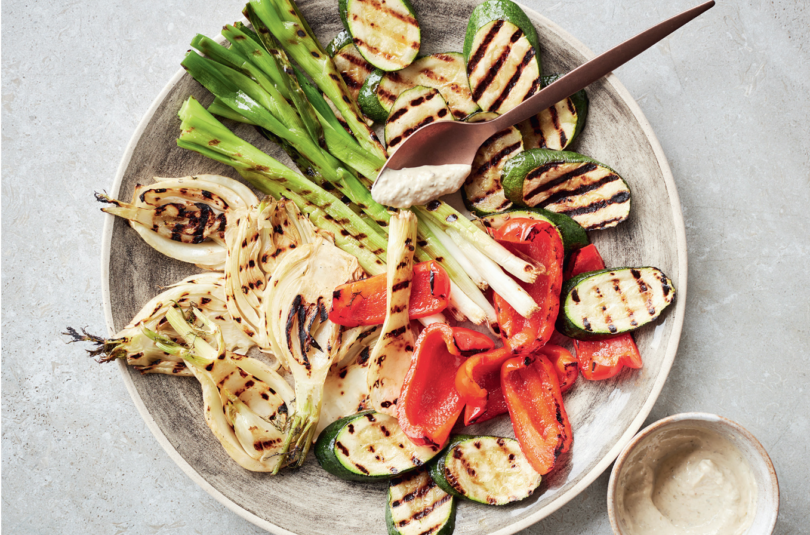 Chargrilled Vegetables with Bagna Càuda Dressing