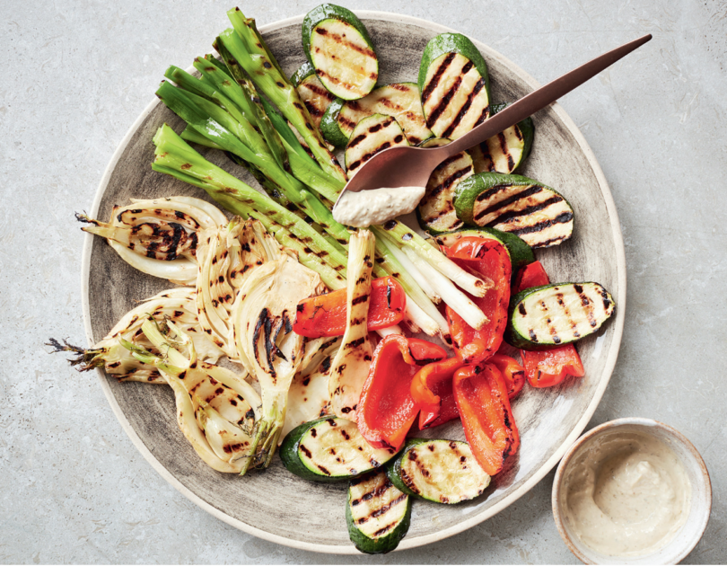 Chargrilled Vegetables with Bagna Càuda Dressing