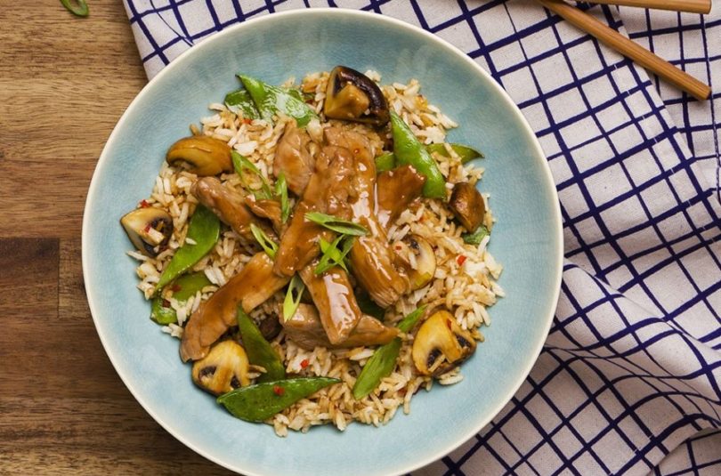 Chop Suey Mit Schweinefilet