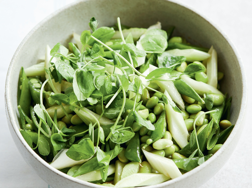 edamame Edamame, Sugar Snap and Celery Salad