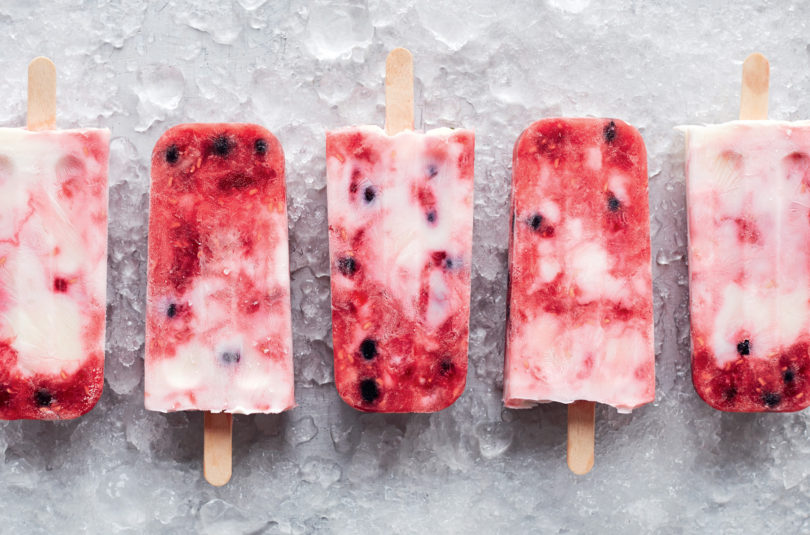 Yoghurt and Berry Ice Lollies