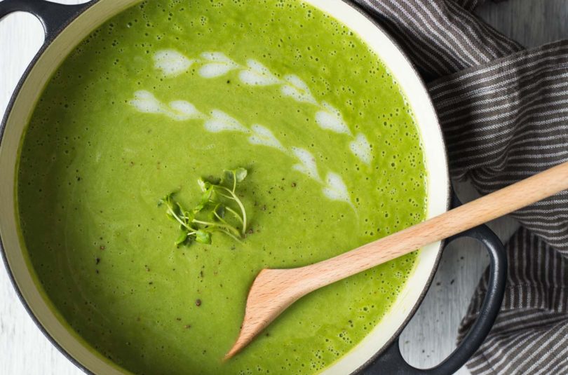 Chilled Pea and Coconut Soup