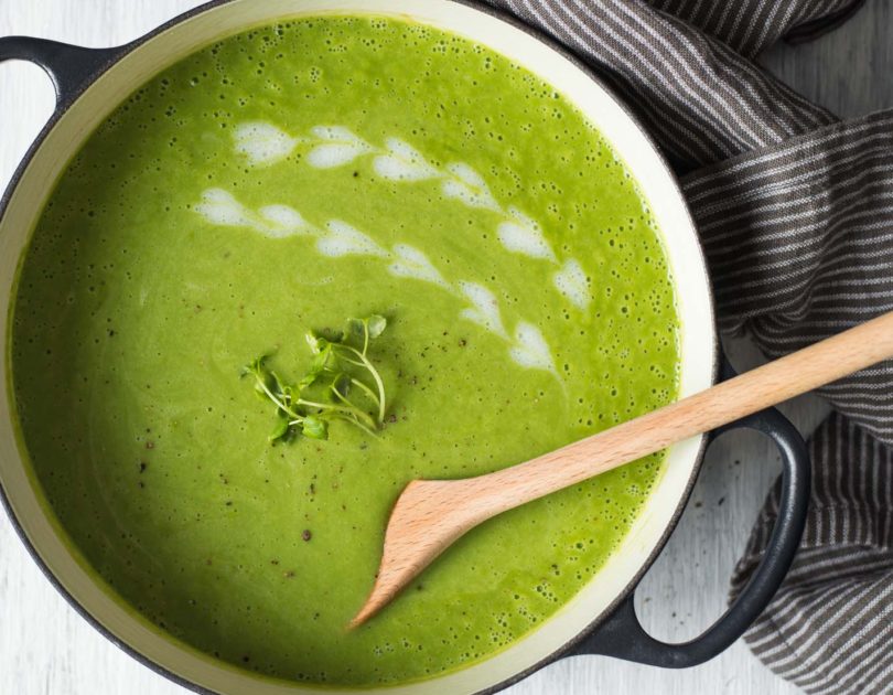 Chilled Pea and Coconut Soup