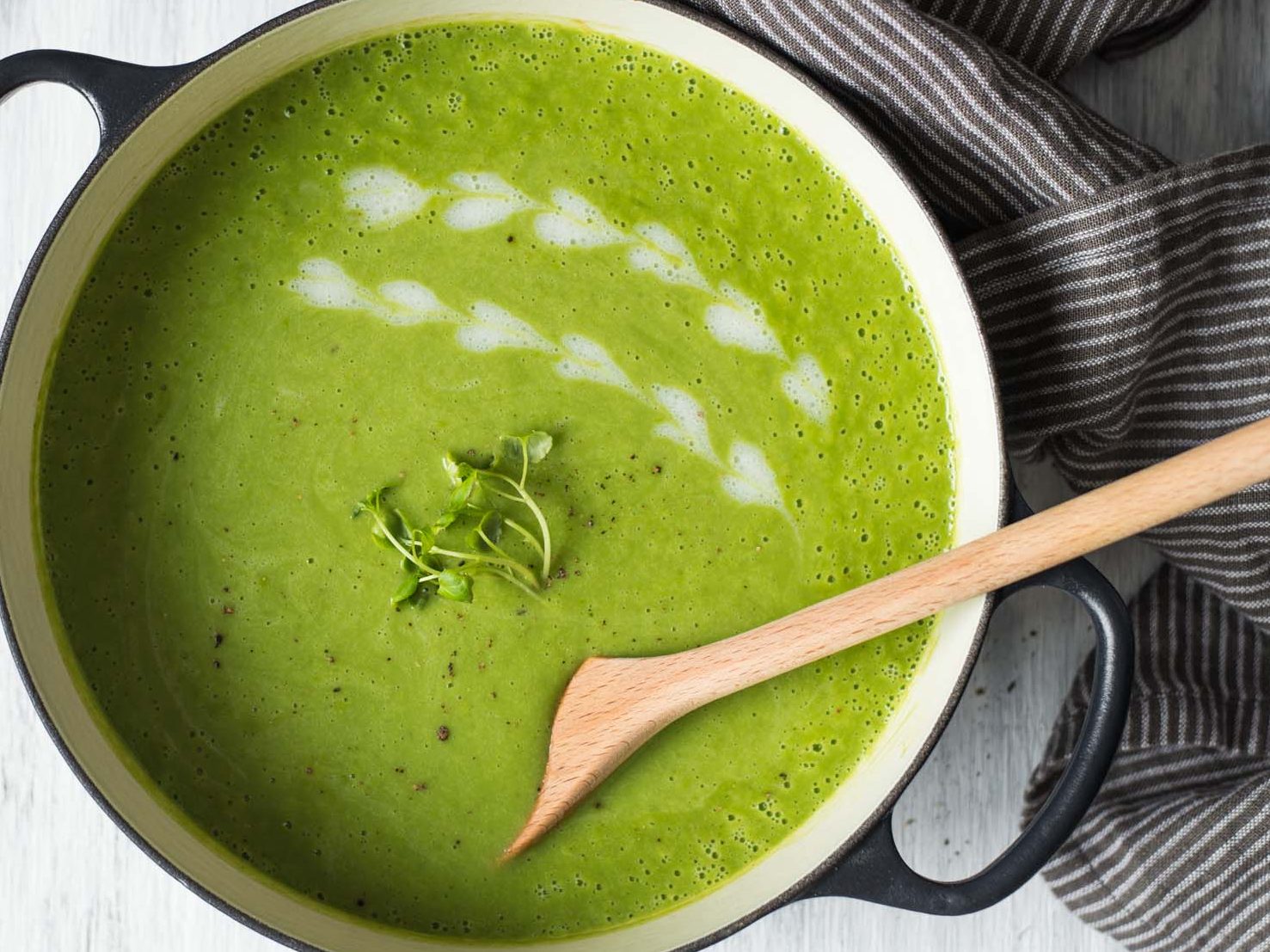 pea-coconut-soup Chilled Pea and Coconut Soup