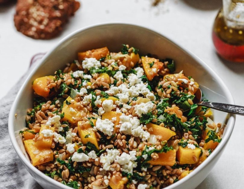 roasted-butternut-squash-farro-sumac Roasted Butternut Squash, Farro and Sumac Salad