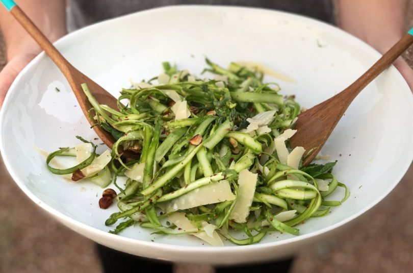 Shaved Asparagus and Hazelnut Salad