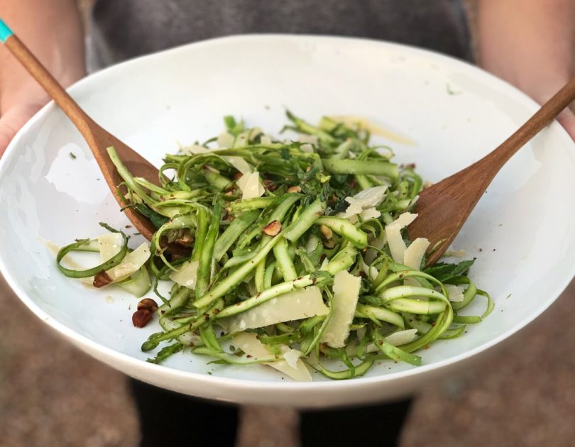 Shaved Asparagus and Hazelnut Salad