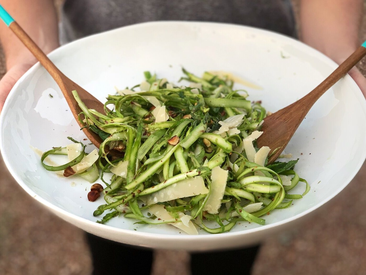 shaved-asparagus-hazelnut Shaved Asparagus and Hazelnut Salad