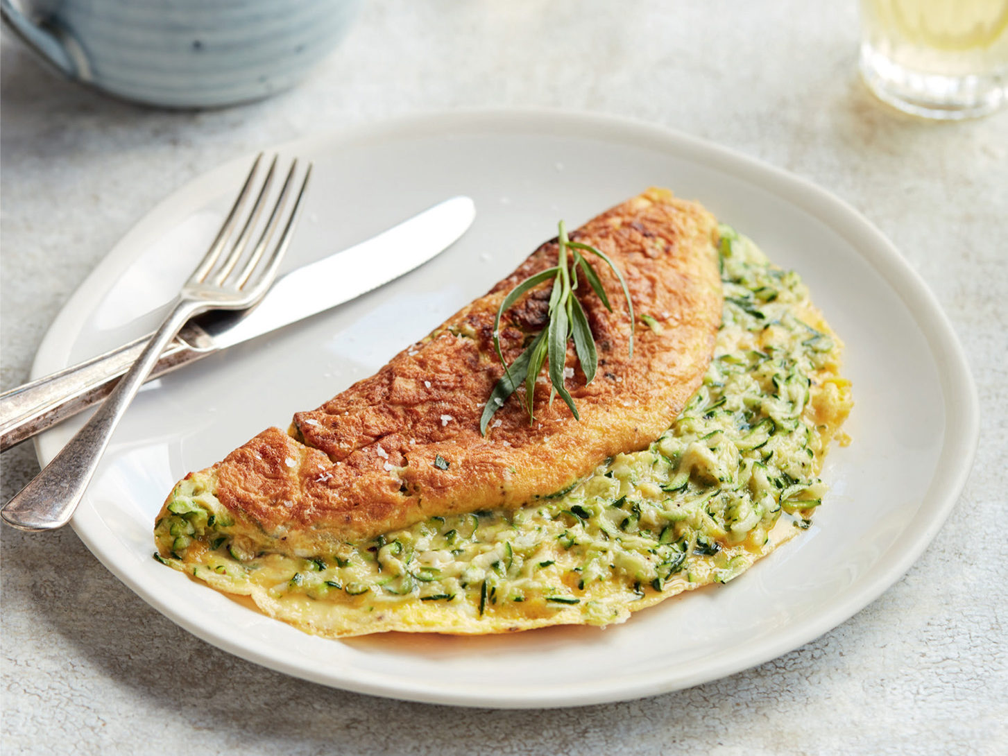 courgette-omlette Courgette Omelette