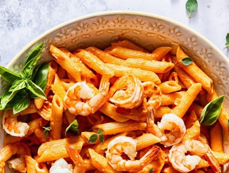 Shrimp-Penne-alla-Vodka-15-Edit Penne alla Vodka with Shrimp
