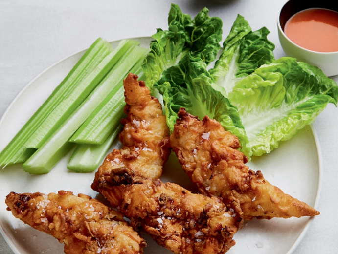 chicken-tenders Buffalo Chicken and Blue Cheese Dressing