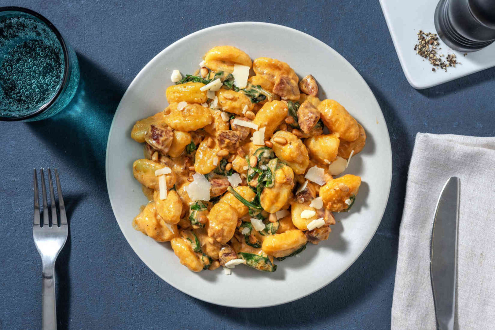Gnocchi mit Tomatenrahm und Chorizo