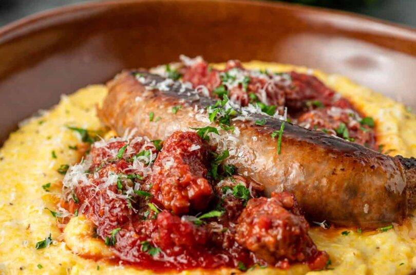 Creamy-Polenta-with-Sausage-Ragu-square Polenta with Sausage