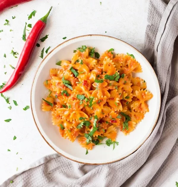Farfalle with Smoked Pancetta