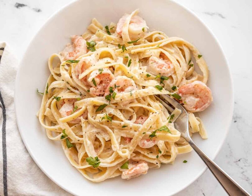 Shrimp Alfredo Pasta