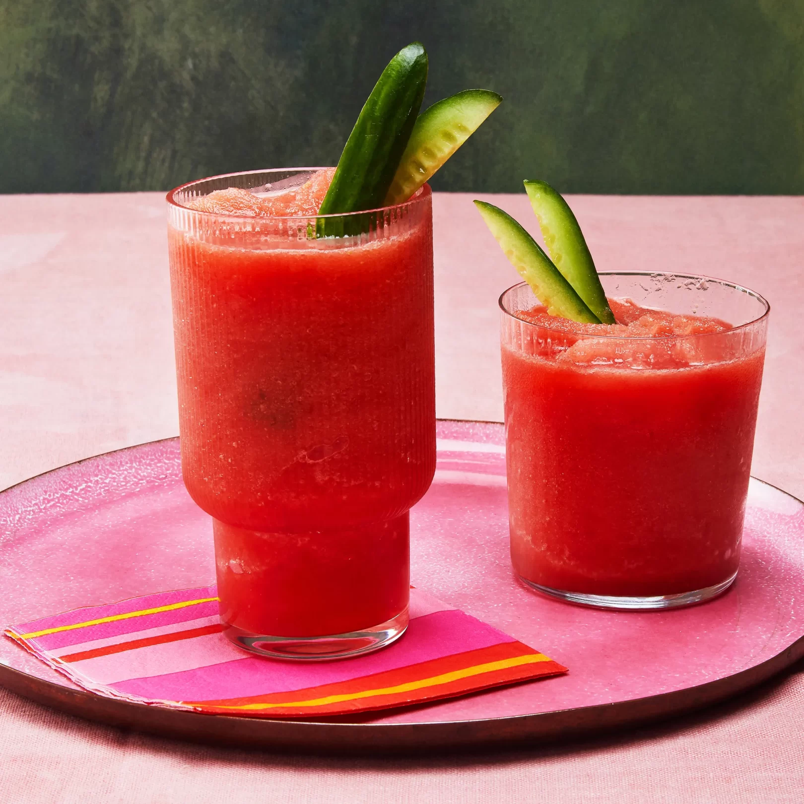 Watermelon Slushy Watermelon Cucumber Slushy