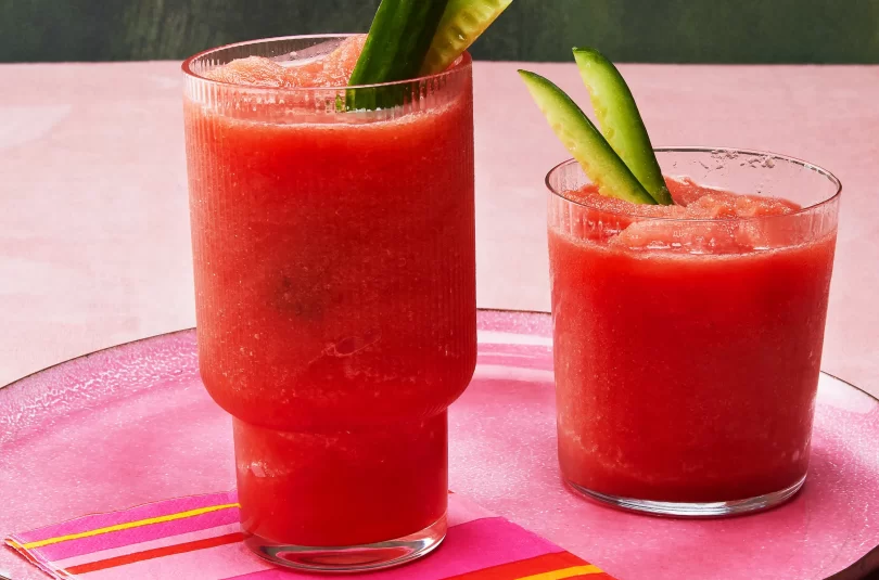 Watermelon Slushy Watermelon Cucumber Slushy