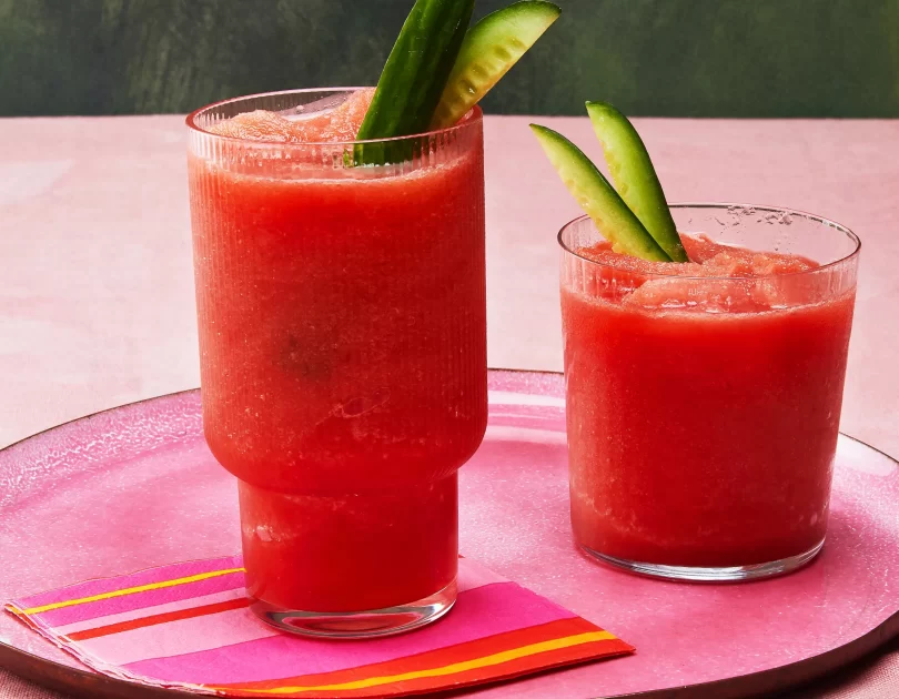 Watermelon Cucumber Slushy