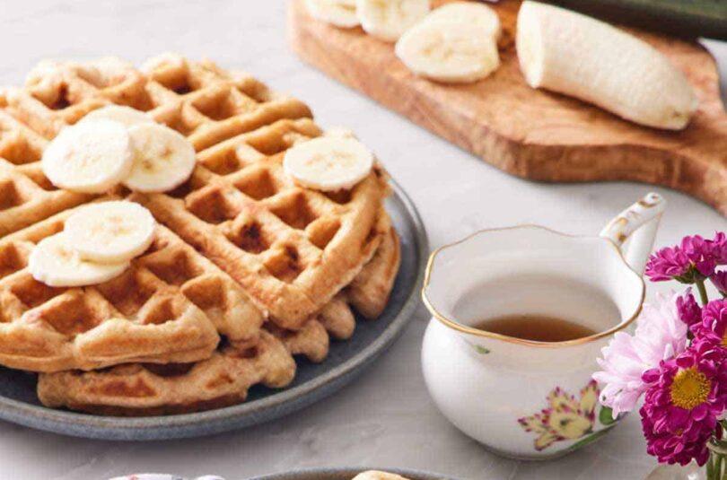 Banana-Waffles Banana Waffle
