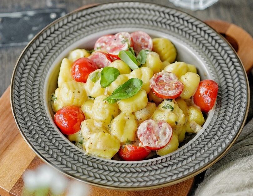 Gnocchi in Basilikumcreme