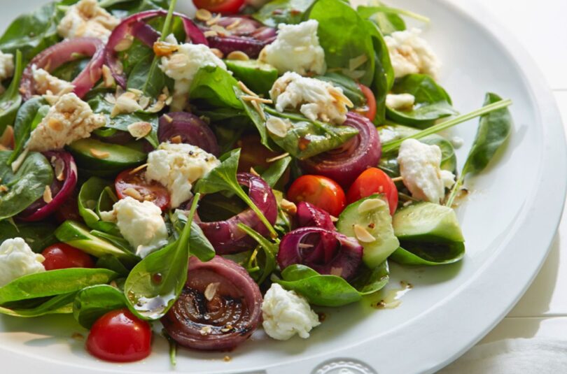 Mozzarella-Spinat-Salat