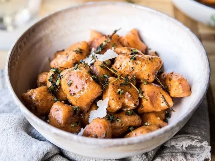Sweet-Potato-Gnocchi-with-Herbed-White-Wine-Pan-Sauce-1-700x1050 Sweet potato Gnocchi with sage butter