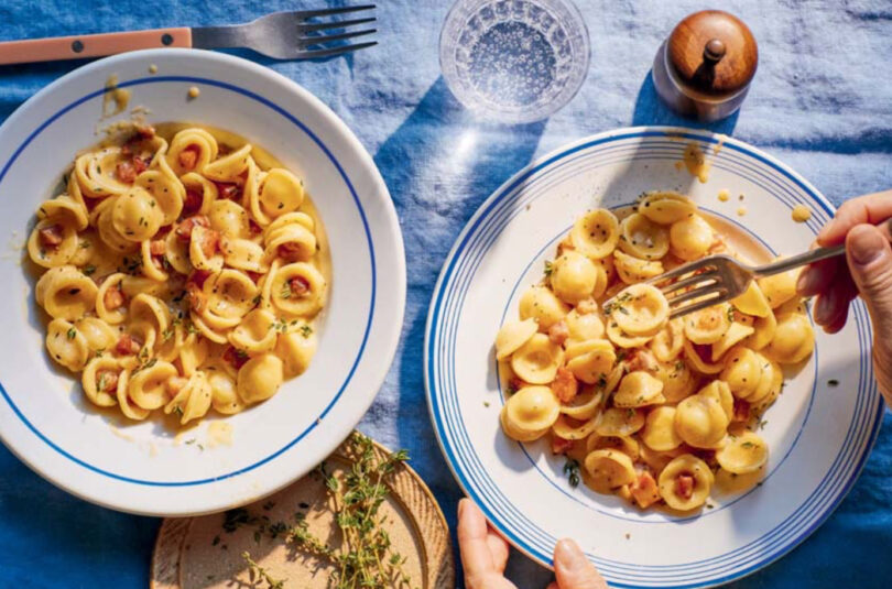 Pancetta and Gruyère Orecchiette
