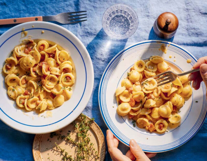 Pancetta and Gruyère Orecchiette
