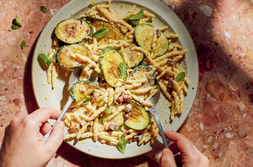 Pancetta, Courgette and Lemon Trofie